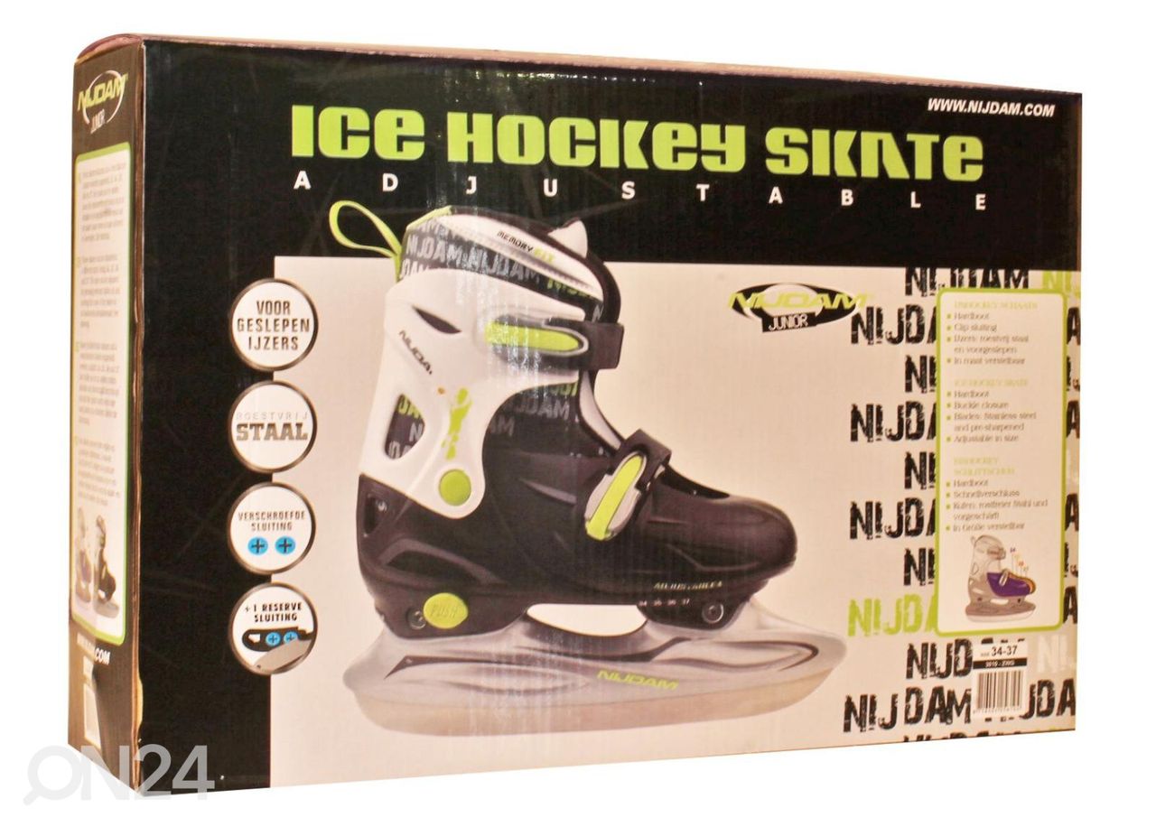 Детские хоккейные коньки регулируемые Nijdam увеличить