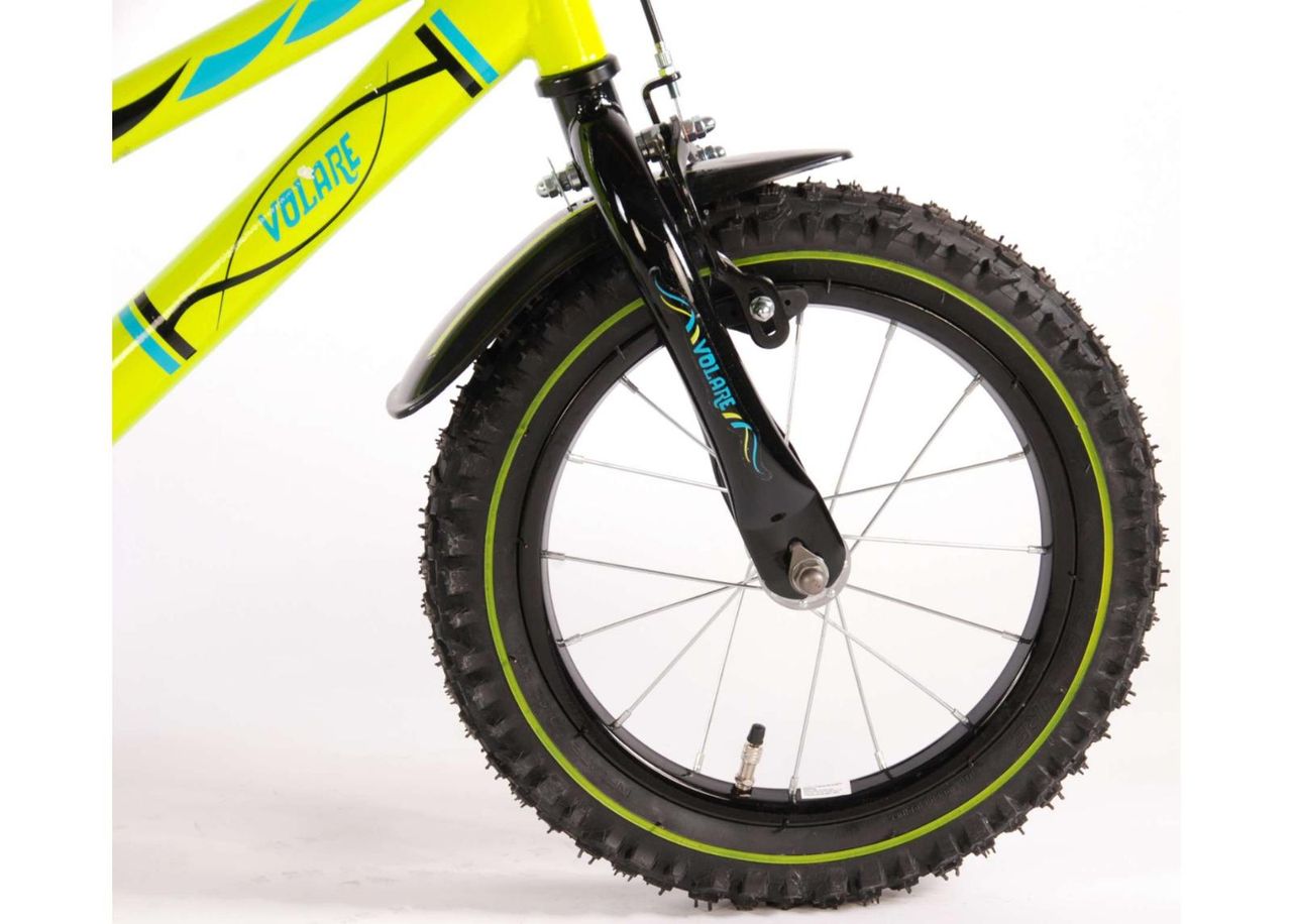 Детский велосипед Electric зеленый 14 дюймов Volare увеличить