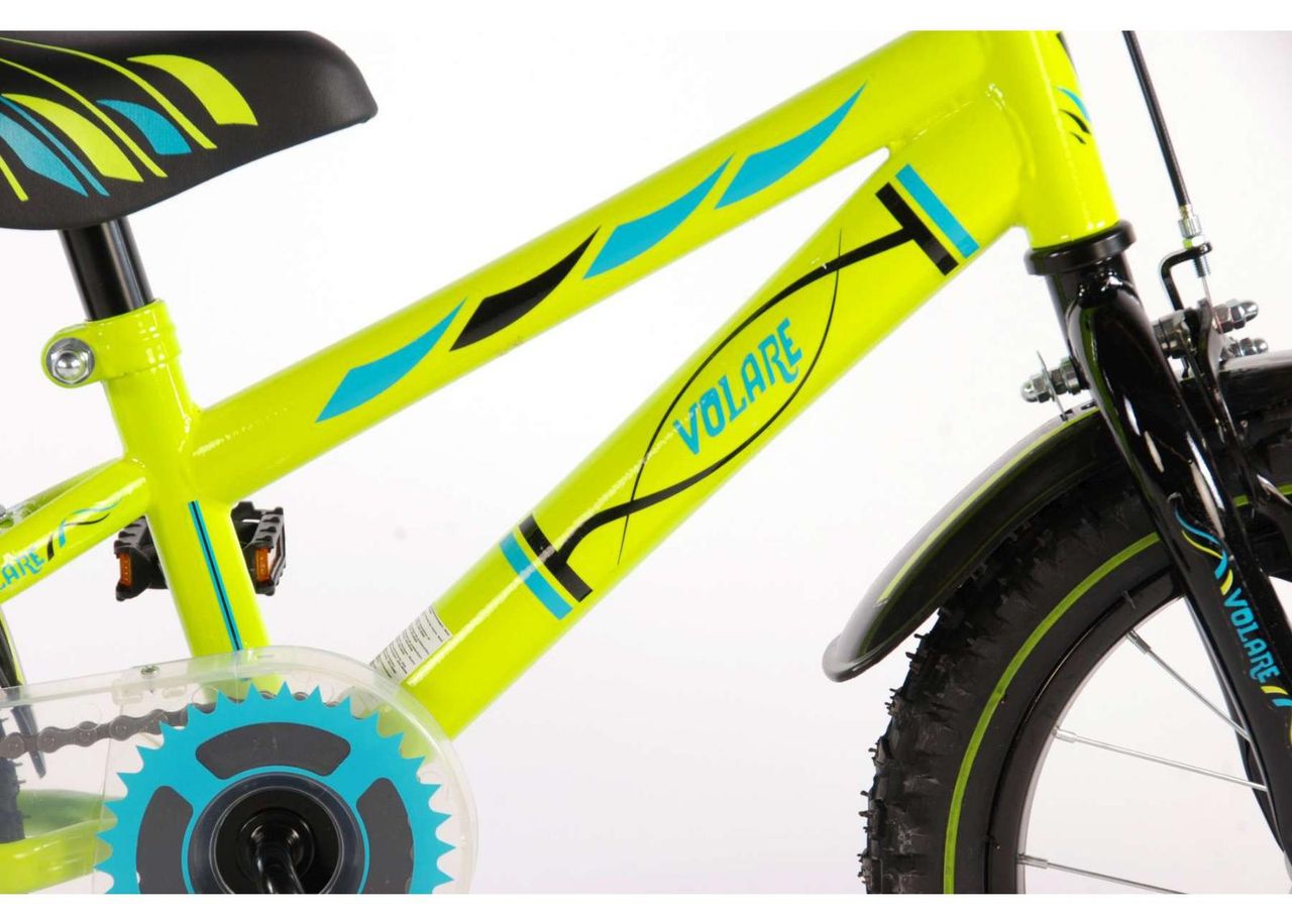 Детский велосипед Electric зеленый 14 дюймов Volare увеличить