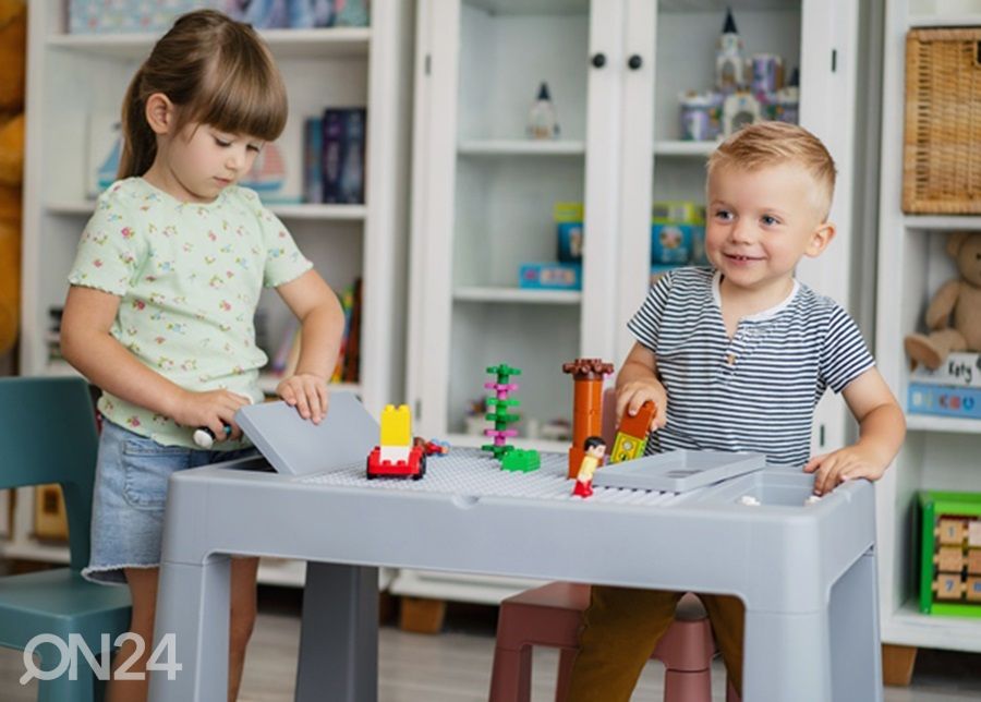 Детский игровой стол + 2 стула увеличить