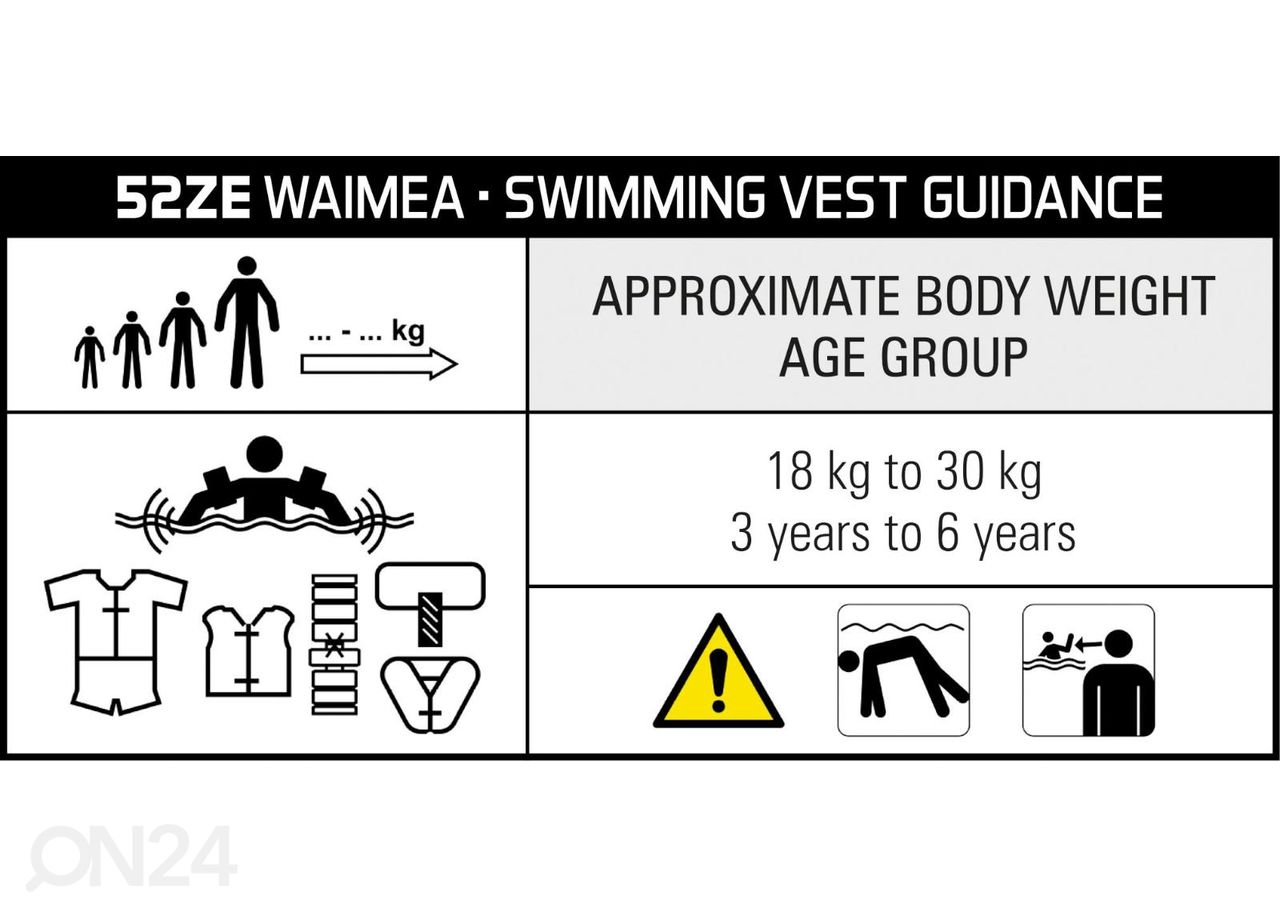 Детский плавательный жилет Hero 3-6 лет Waimea увеличить
