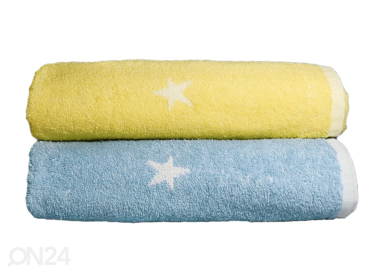 Детское махровое полотенце Stars 70x120 cm, синий увеличить