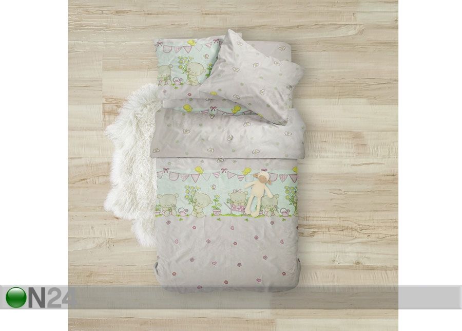 Детское постельное белье Pink Bear 110x140 cm увеличить