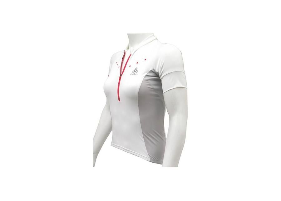 Женская велосипедная рубашка Odlo Stand-Up Collar S/S 1/2 Zip Gavia W 410891-10000 увеличить