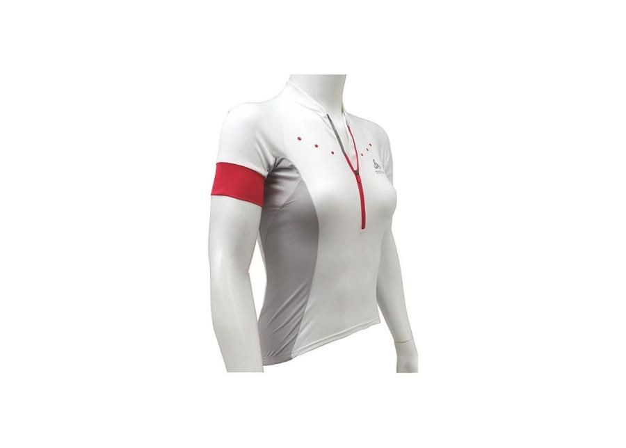 Женская велосипедная рубашка Odlo Stand-Up Collar S/S 1/2 Zip Gavia W 410891-10000 увеличить