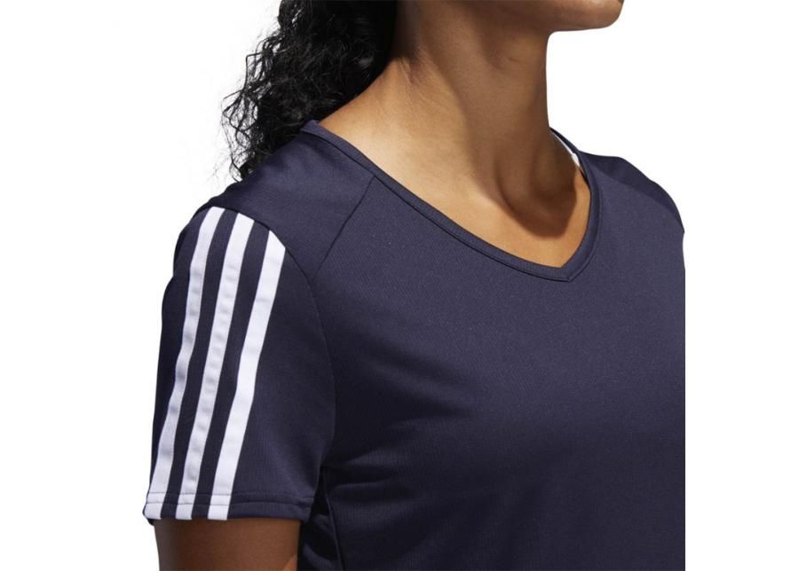 Женская тренировочная футболка Adidas Run 3 Stripes Tee W увеличить