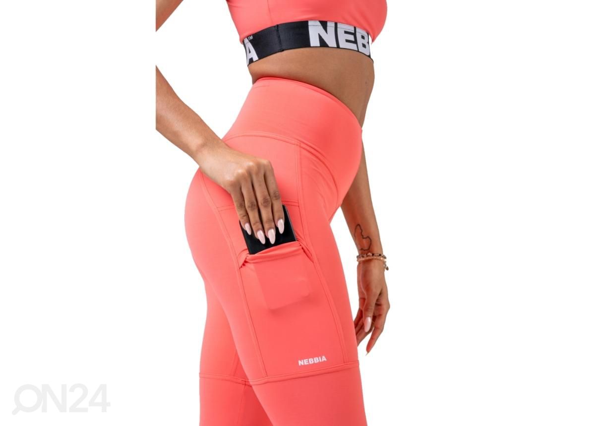 Женские тренировочные рейтузы Nebbia High Waist Fit & Smart 505 черные размер M увеличить