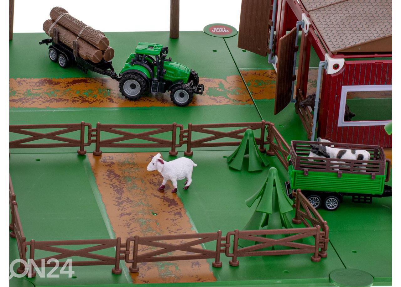 Игрушечная ферма с трактором и животными увеличить