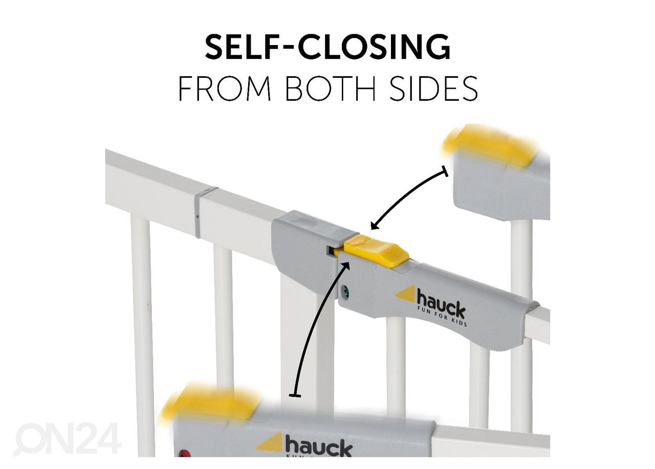 Калитка безопасности 75-80 cm с низким бортиком Hauck Comfort Clear Step автоматически закрывающийся белый увеличить