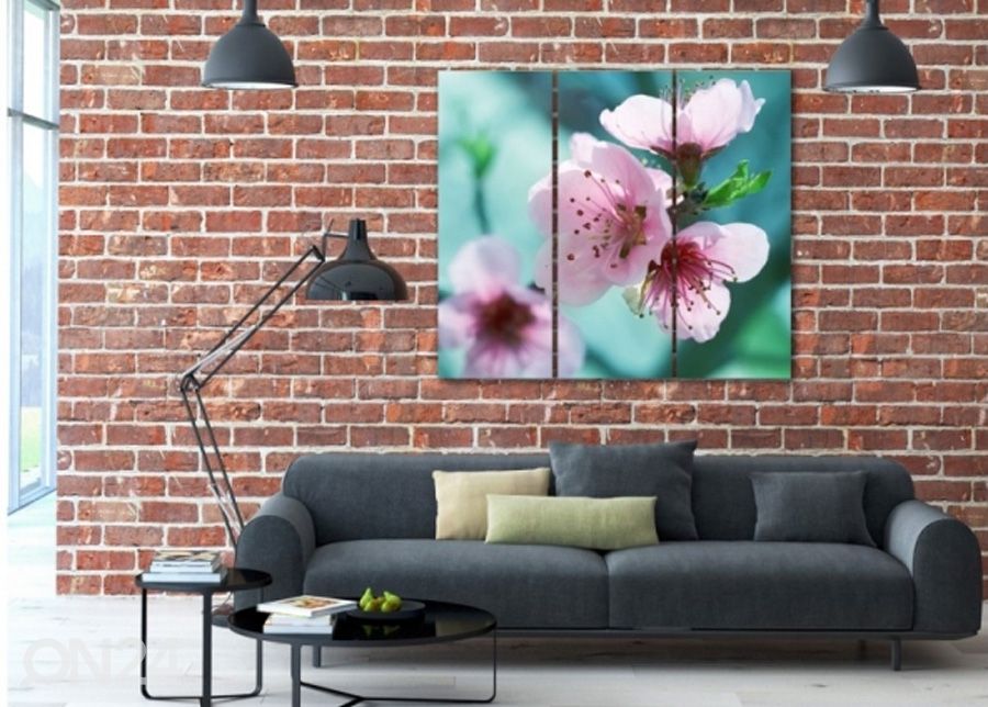 Картина из 3-частей Cherry blossoms 3D 90x80 см увеличить