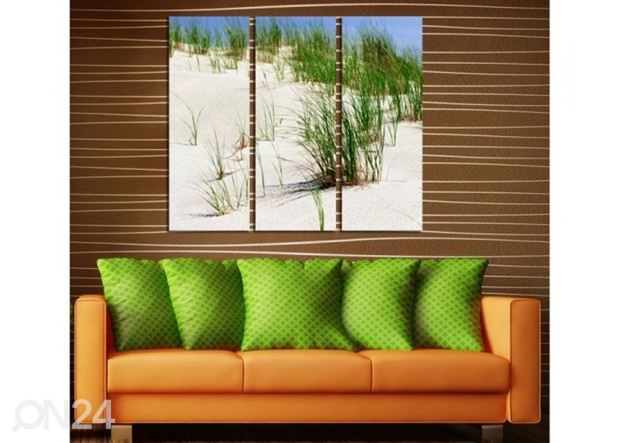 Картина из 3-частей Dunes on the beach 2 3D 90x80 см увеличить