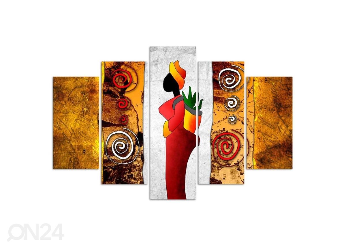 Картина из 5-частей African Woman 100x70 см увеличить