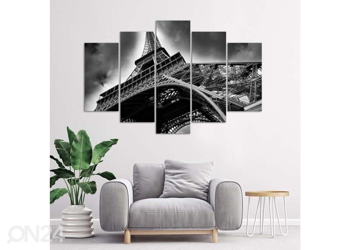 Картина из 5-частей Eiffel Tower in the Clouds 100x70 см увеличить