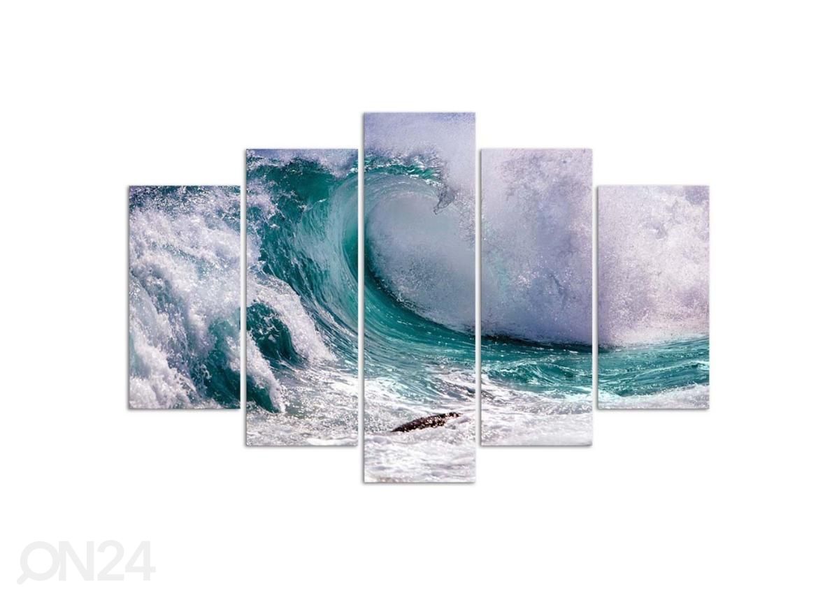 Картина из 5-частей Foaming Wave 100x70 см увеличить