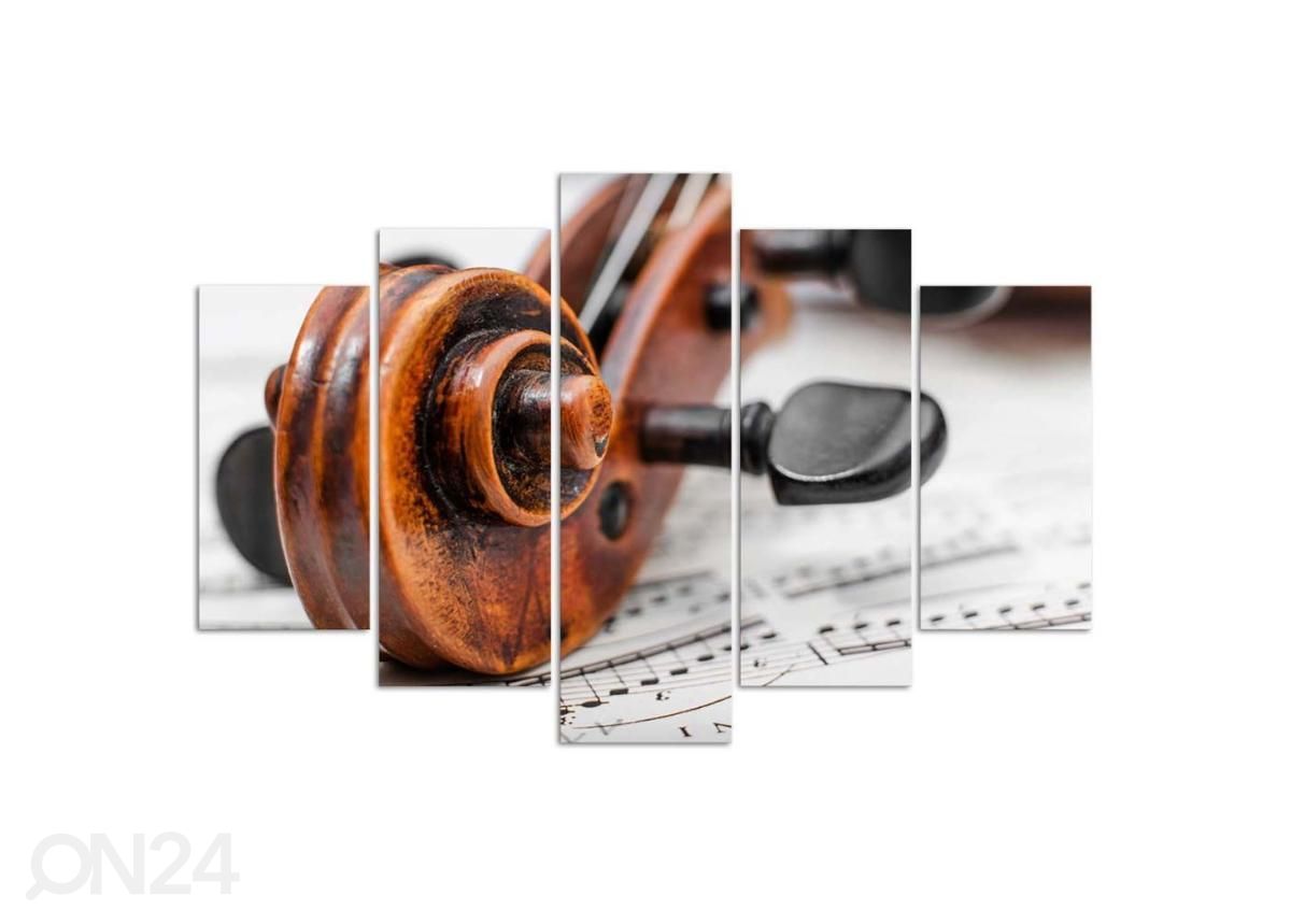 Картина из 5-частей Violin and Sheet Music 100x70 см увеличить