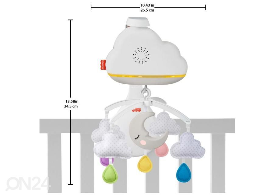 Карусель Fisher Price 3-1 для кровати - ночник Calming Clouds увеличить