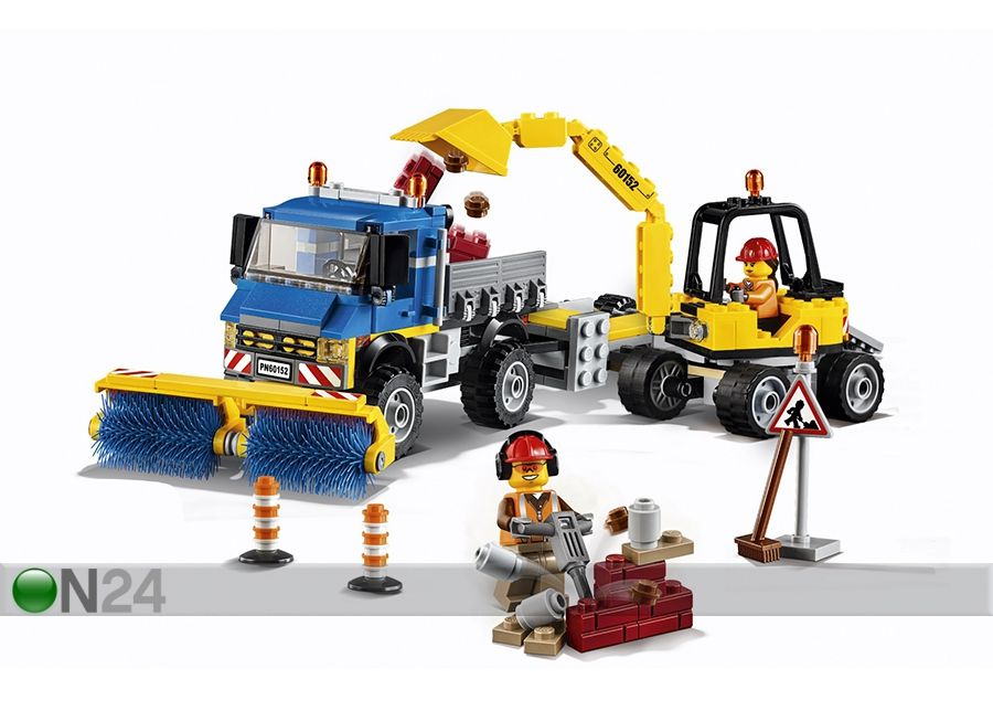 Конструктор LEGO City Уборщик и экскаватор увеличить