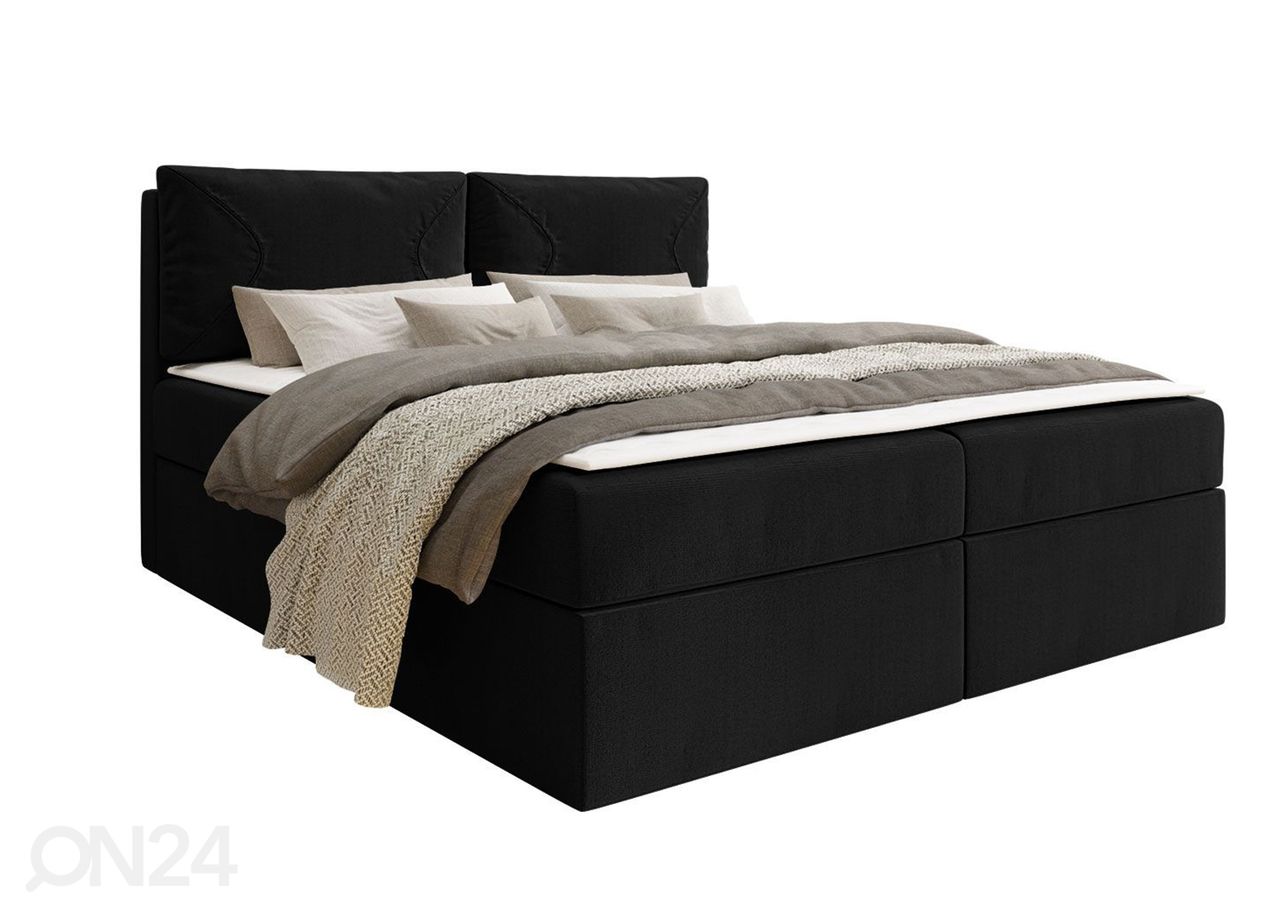Континентальная кровать 140x200 cm, чёрный увеличить