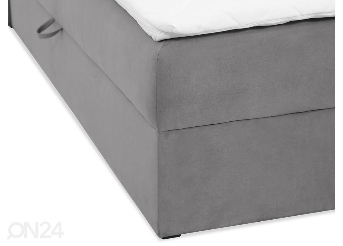 Континентальная кровать 180x200 cm, серый текстиль увеличить