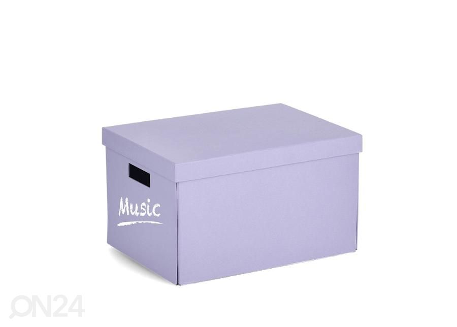 Коробка для хранения из переработанного картона, светло-фиолетовый увеличить