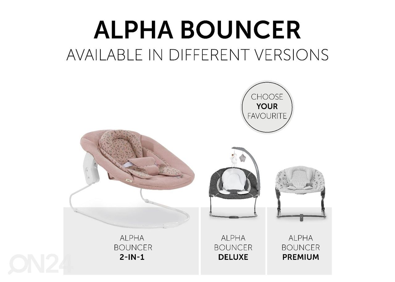 Кресло-качалка Hauck Disney Alpha Bouncer 2in1 Bambi розовый увеличить