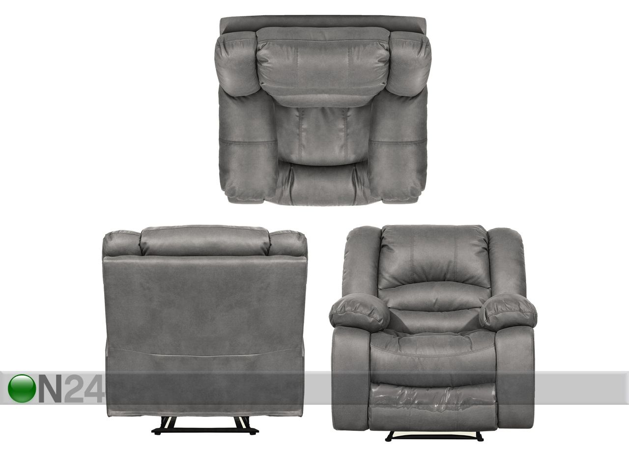Кресло с механизмом подножки Relax2, серый увеличить