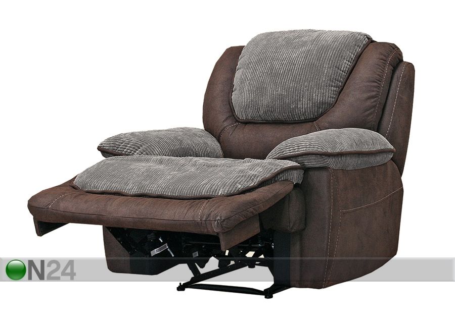 Кресло Relax5, каштаново-коричневый/серый увеличить