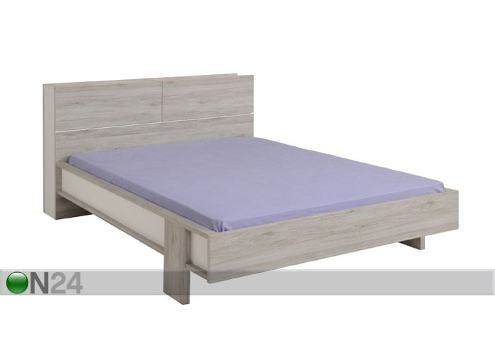 Кровать с ящиком для белья Brera oak 160x200 cm увеличить