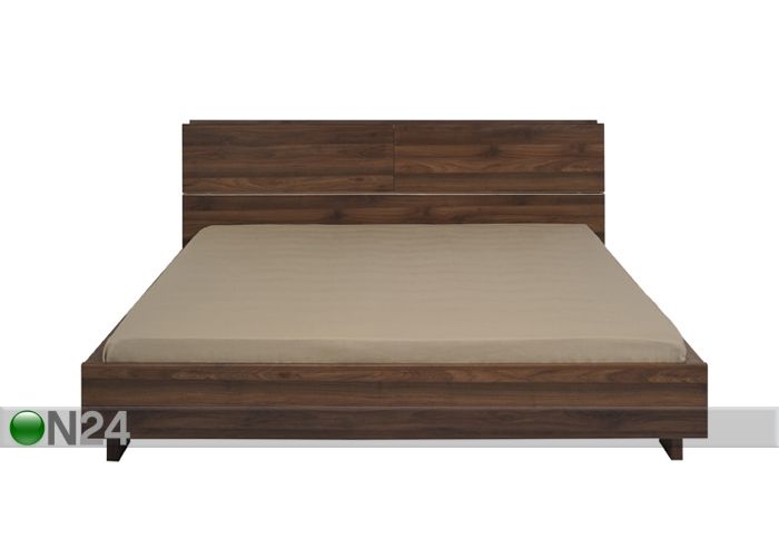 Кровать с ящиком для белья Brera walnut 140x200 cm увеличить