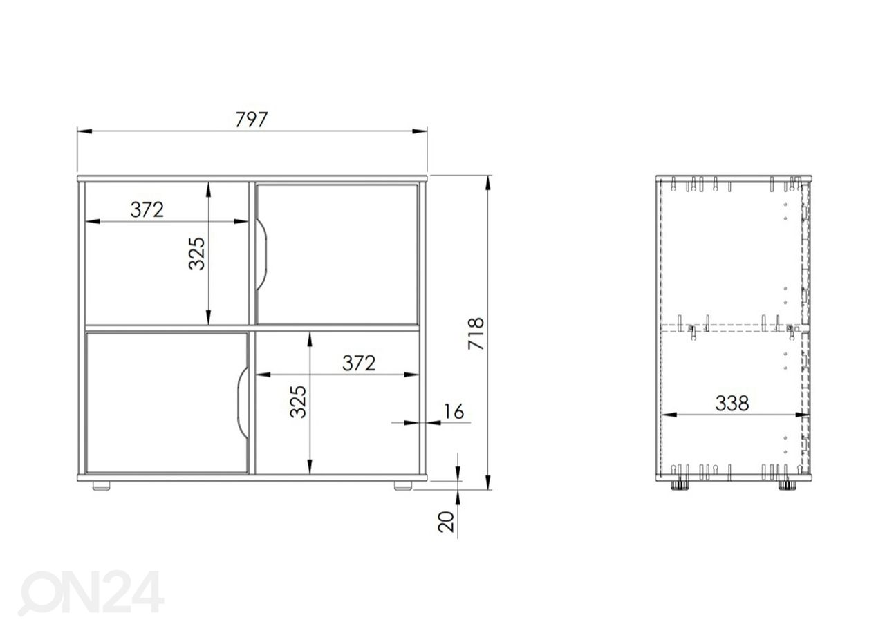 Кровать-хижина Robin Finn 90x200 см с комодом и полкой увеличить