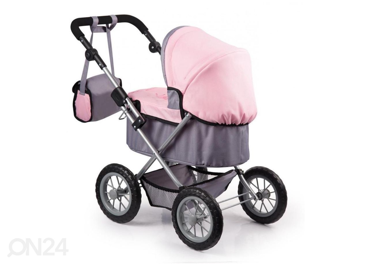 Кукольная коляска Trendy Bayer розово-серая увеличить