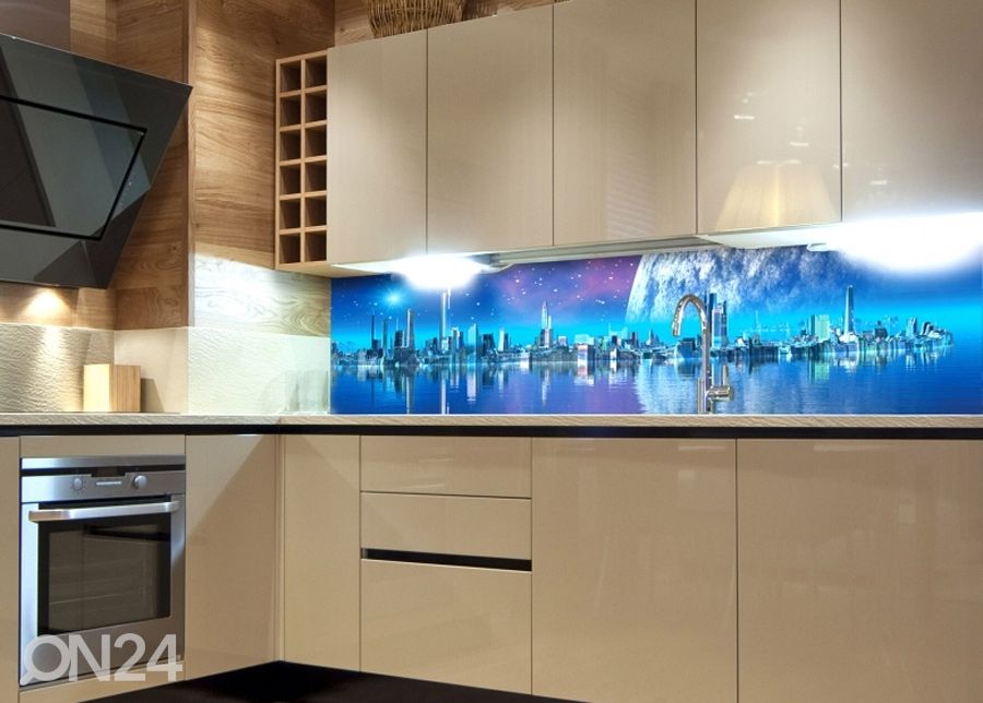 Кухонный фартук Futuristic City 180x60 см увеличить
