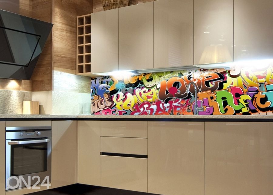 Кухонный фартук Graffiti 180х60 см увеличить