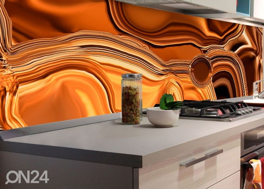 Кухонный фартук Liquid chrome bronze 180х60 см увеличить