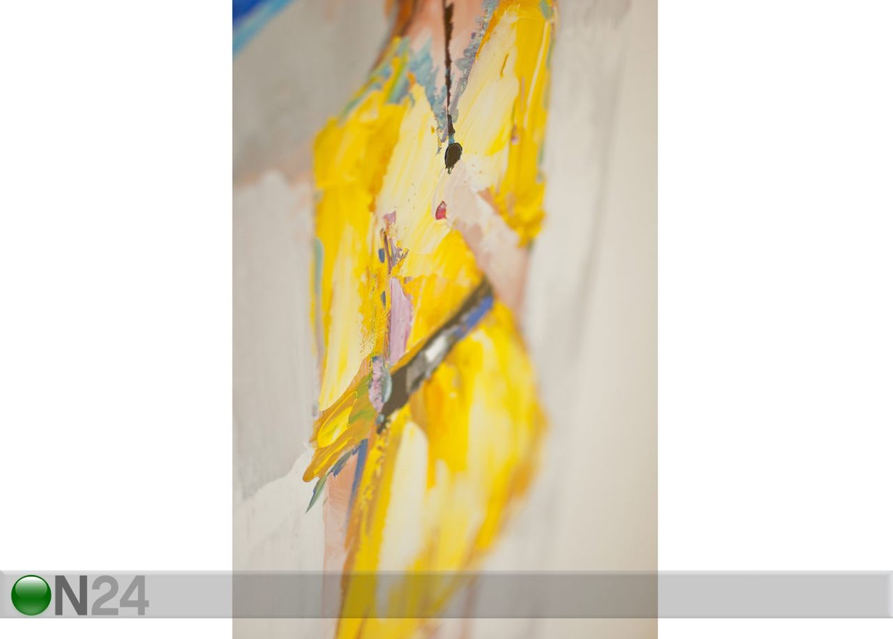 Масляная картина Дама в жёлтом 120x40 cm увеличить