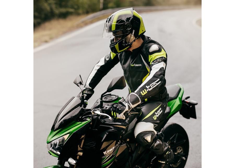 Мужская мотоциклетная куртка из кожи Velocity W-TEC увеличить