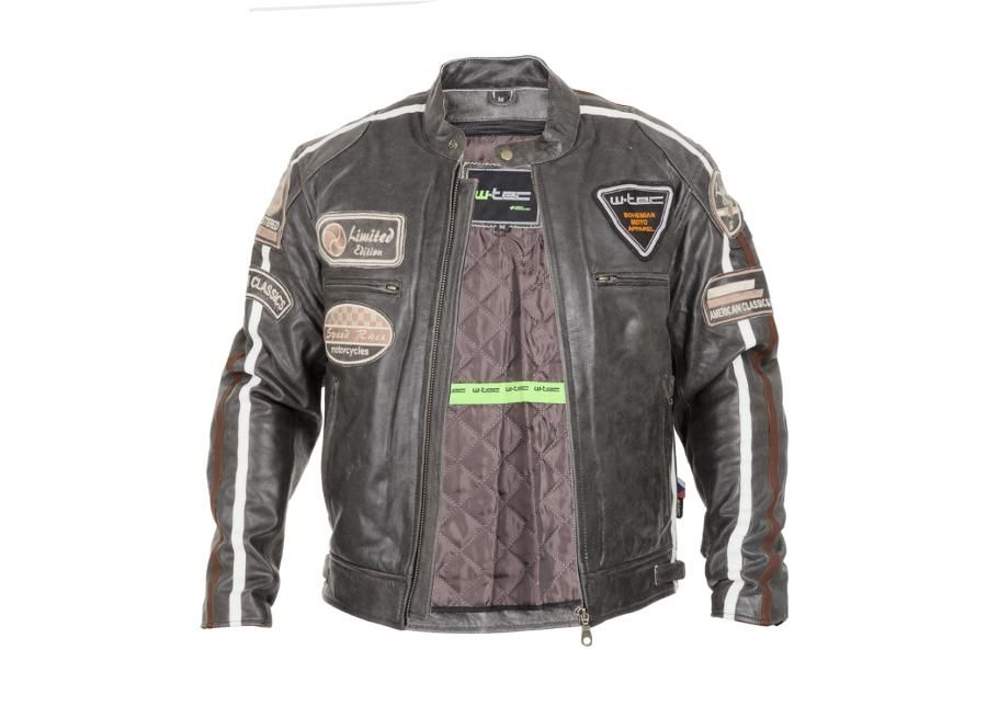 Мужская мотоциклетная куртка из кожи W-TEC Buffalo Cracker увеличить