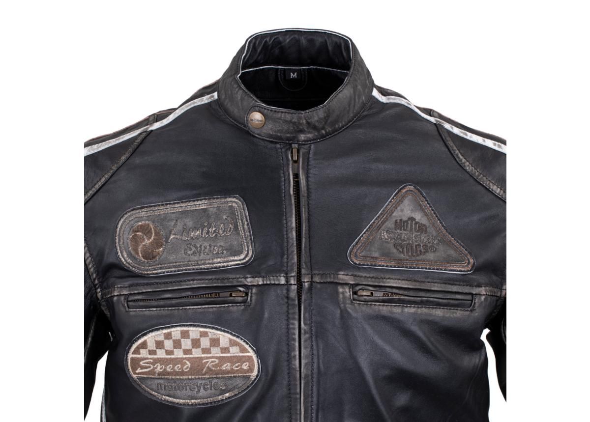 Мужская мотоциклетная куртка кожаная W-TEC Sheawen Vintage увеличить