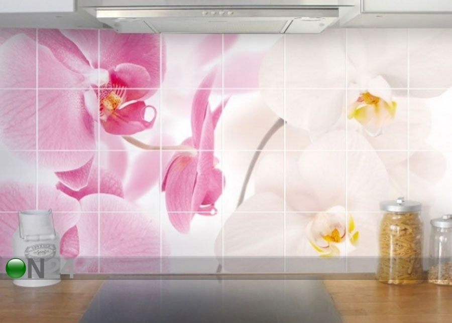 Наклейки на плитку Delicate Orchids 60x120 cm увеличить