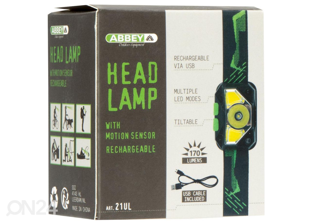 Налобный фонарь LED Аккумулятор Abbey увеличить