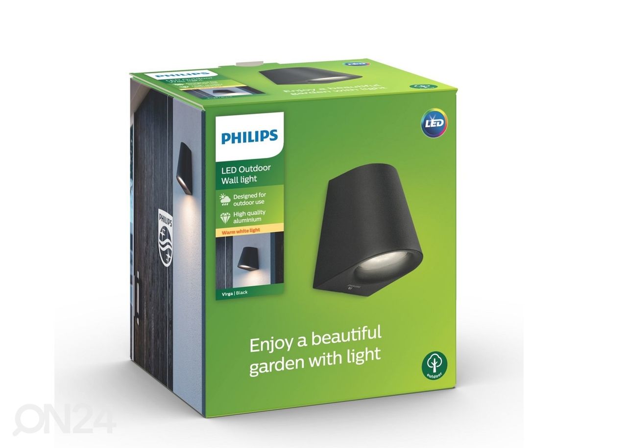 Настенный светильник Philips Virga 3 Вт 2700K черный увеличить