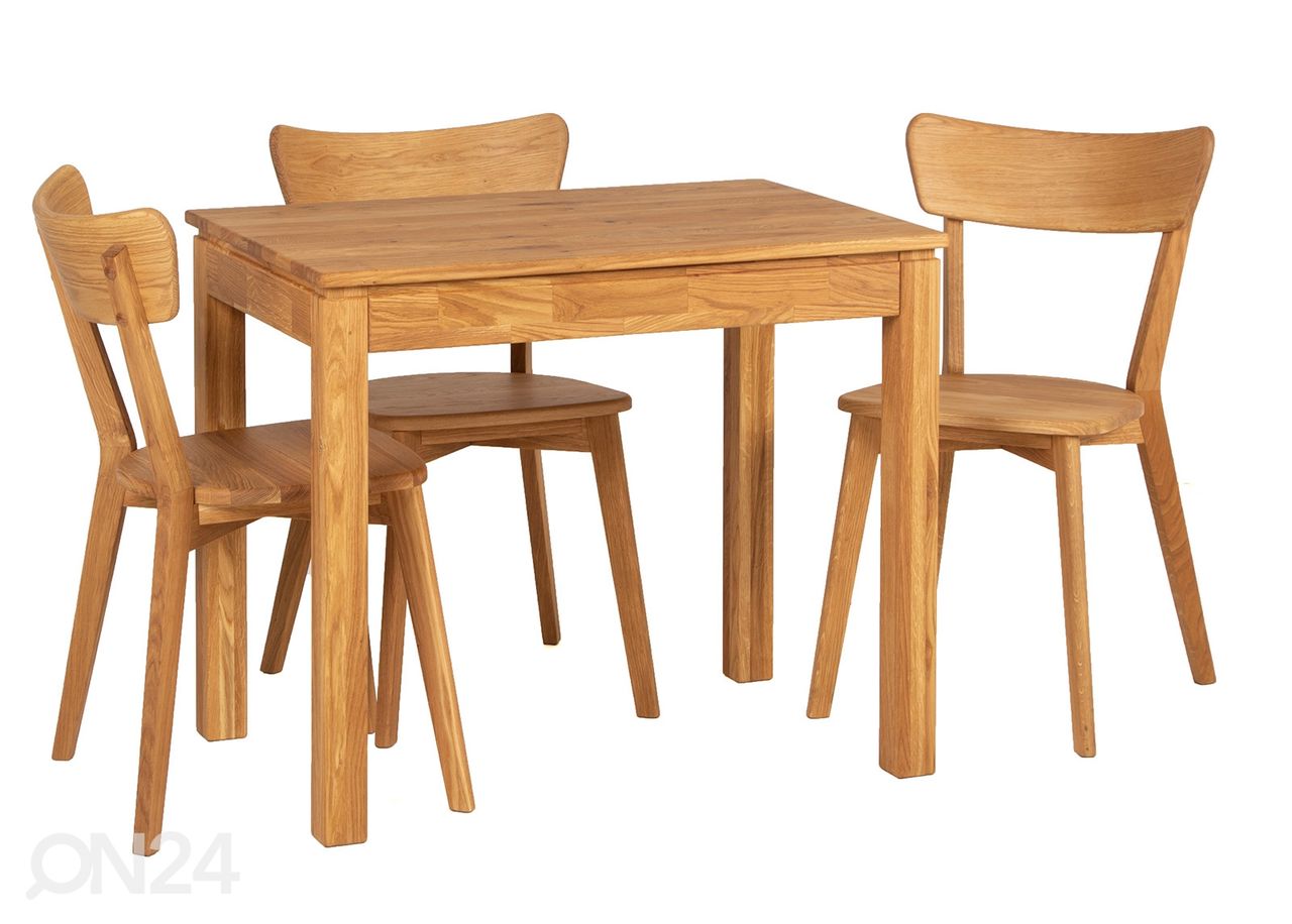 Обеденный стол из массива дуба 90x60 cm увеличить