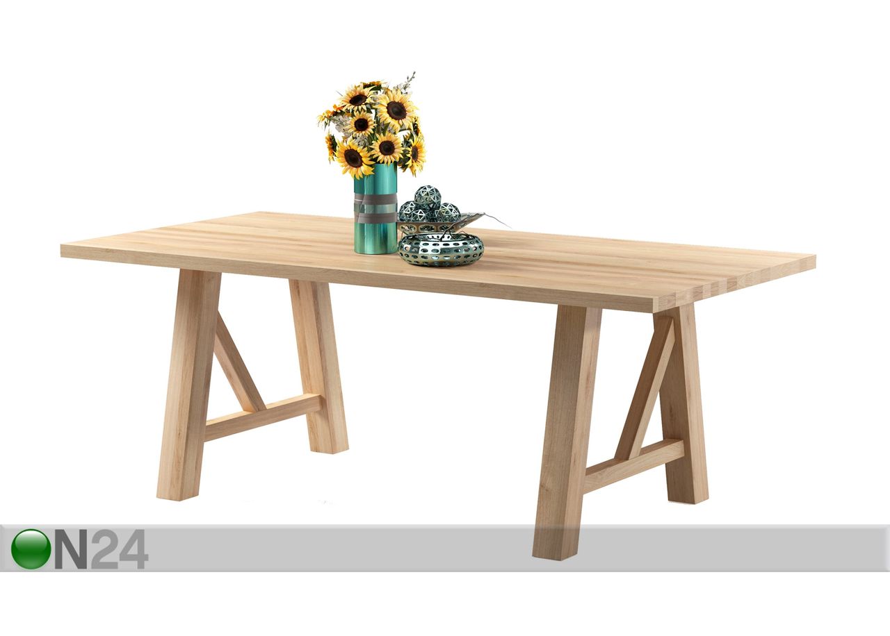 Обеденный стол из массива дуба Novara 180x100 cm увеличить