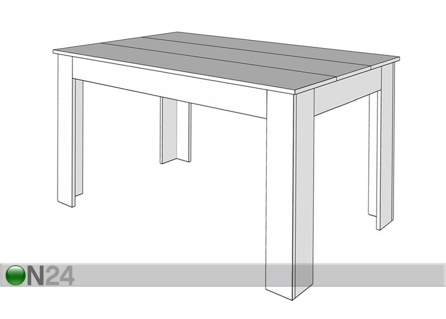 Обеденный стол Domus 80,5x135 cm увеличить