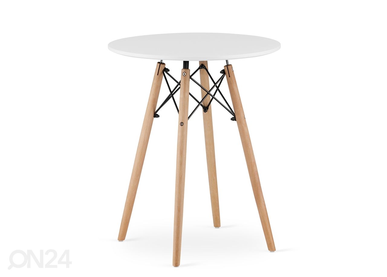Обеденный стол Todi Ø60 cm, белый увеличить