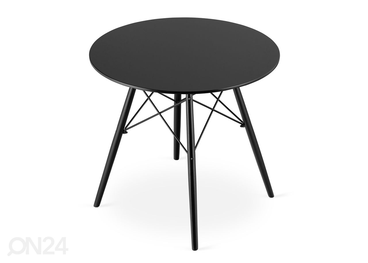 Обеденный стол Todi Ø80 cm, чёрный/чёрный увеличить
