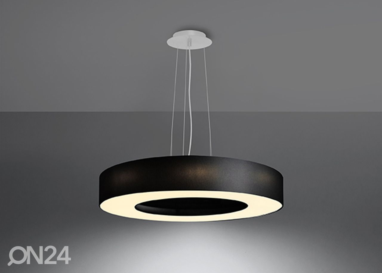 Подвесной светильник Saturno slim 50 cm, черный увеличить