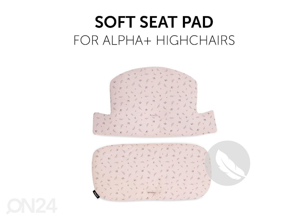 Подушки для стульчика для кормления Hauck Select Alpha Jersey розовый в цветочек увеличить