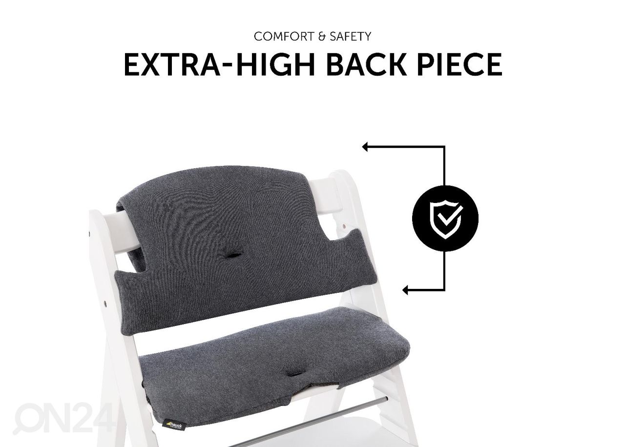 Подушки для стульчика для кормления Hauck Select Alpha Jersey тёмно-серый увеличить