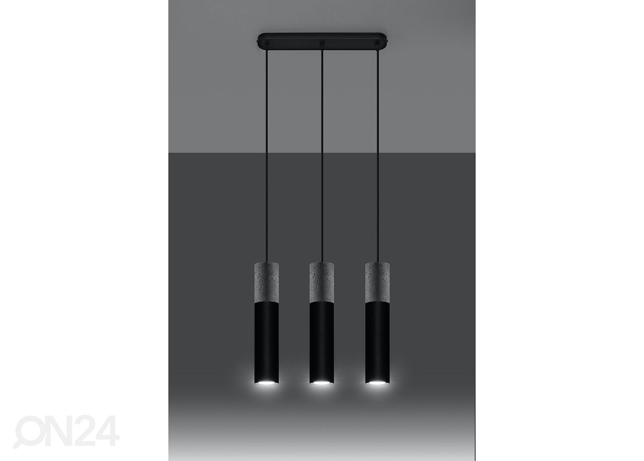 Потолочный светильник Borgio, черный/ серый увеличить